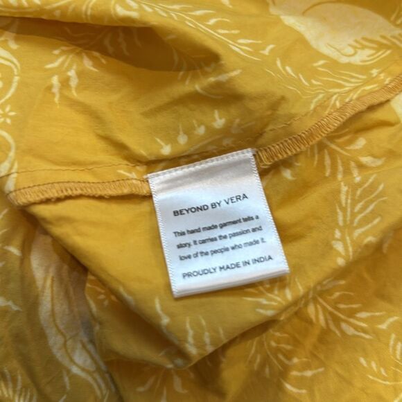 Beyond by Vera 1878 Poppy HARMONY GOLD Maxi Dress M - Picture 8 of 9